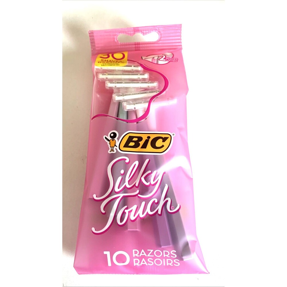 Bic Silky Touch Women's Disposable Razors 2 Blades 10 Razors New Sealed